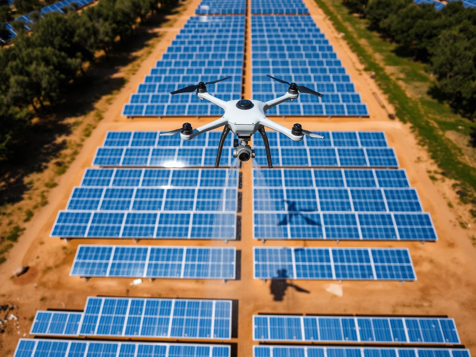Solar panel cleaning